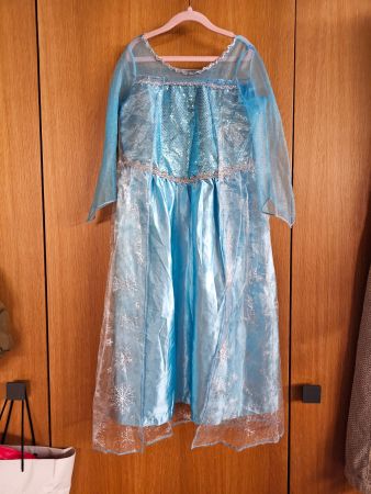 Halloween Kleid Eisprinzessin Gr. 150