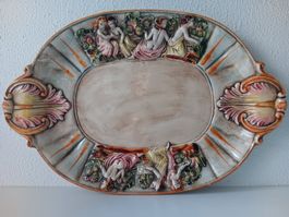 CAPODIMONTE (ITALY) Assiette en céramique / Keramik Teller