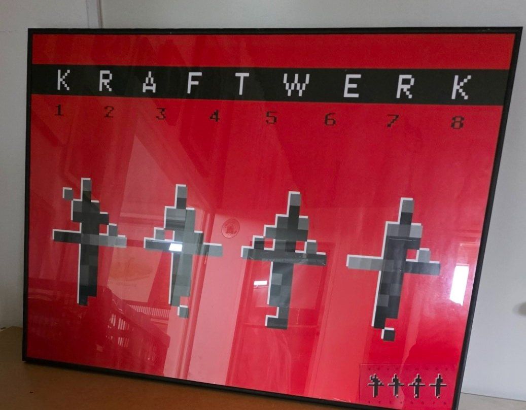 Poster & Bilder: KRAFTWERK 3-D Poster + Ticket & 3D-Brille – Gebraucht aus Flums von Flumsantik