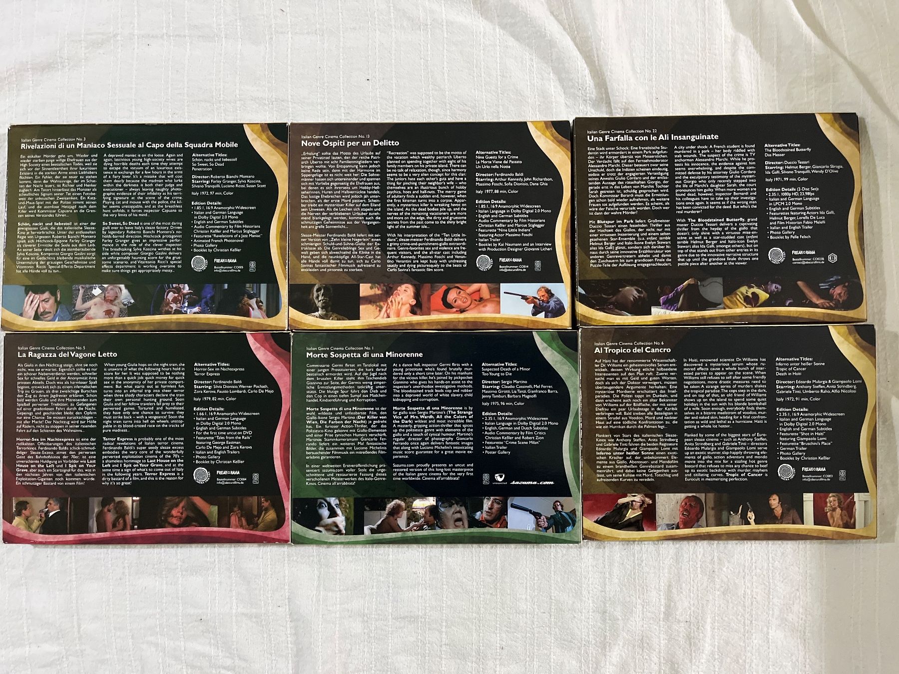 Tutti i DVDs: 6 X Giallo – Usato da Basel venduto da patku79 1