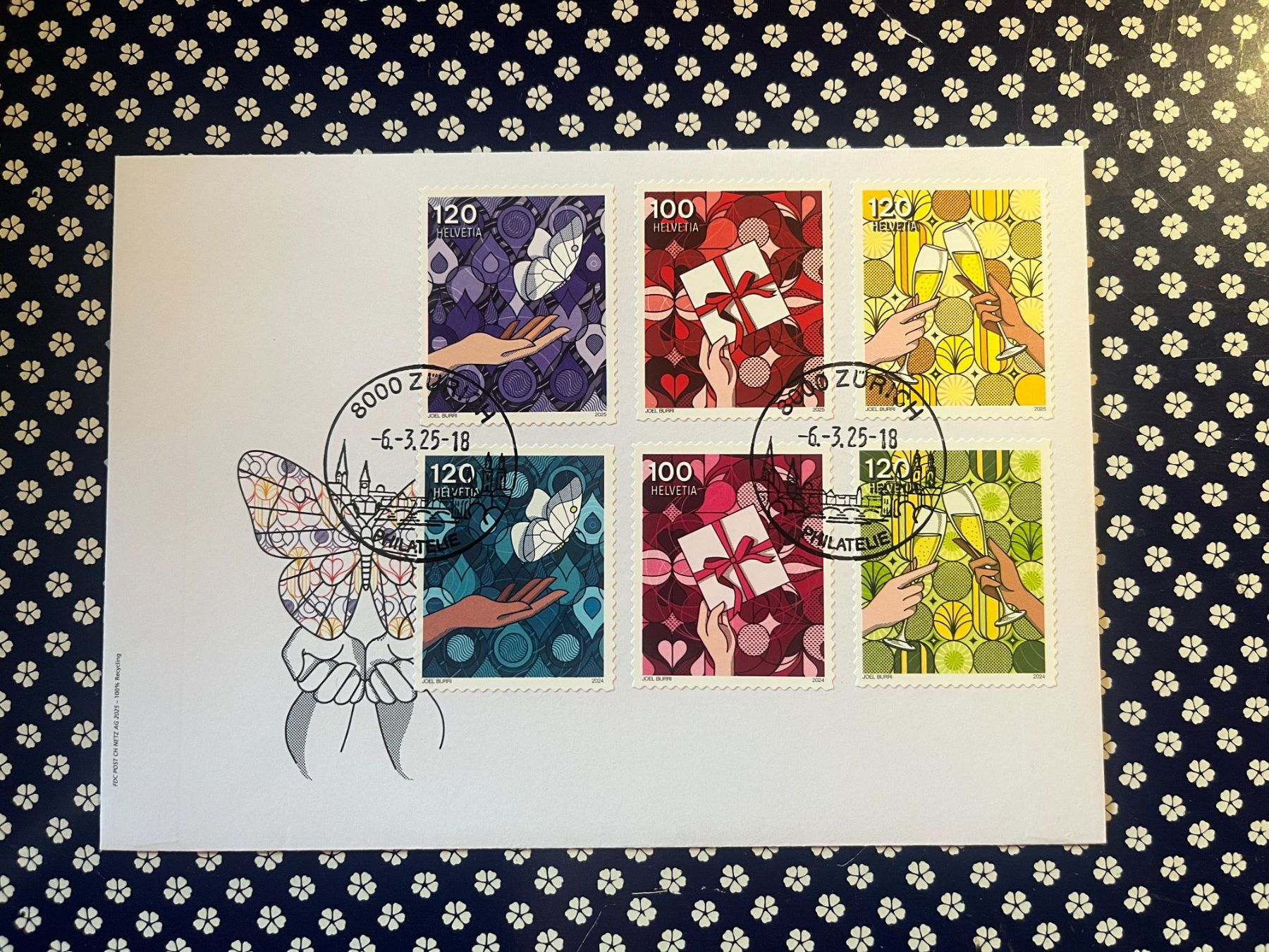 Alle Briefmarken: FDC Combo 2025 mit Briefmarken aus der Ausgabe 24+25 – Neu (gemäss Beschreibung) aus Arch von Liam1919