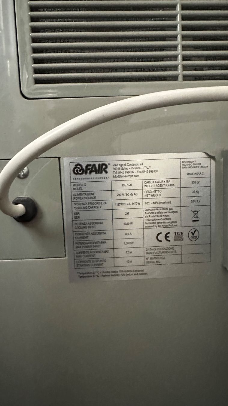 Climatiseurs: Mobile Air Conditioner FAIR ICE 120 – D'occasion à Winterthur par Iryna_Valerii 2