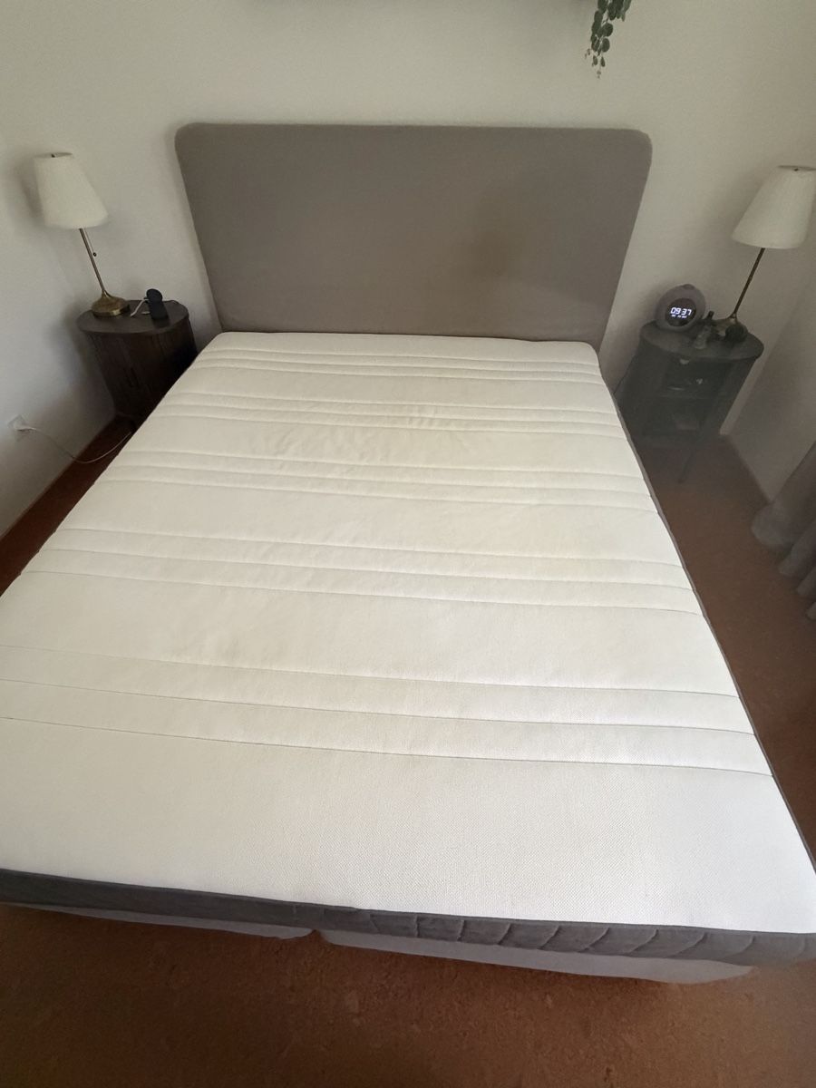 Ikea Betten: Boxspringbett mit Kopfteil, grau, 160x200cm – Gebraucht aus Muri AG von ElenaBaro 5