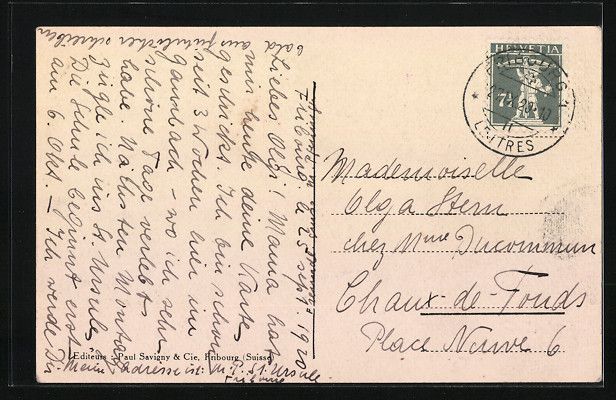Cartes postales: Fribourg-Gambach, Ecole supérieure de c – D'occasion à Berlin par bartko-reher 1