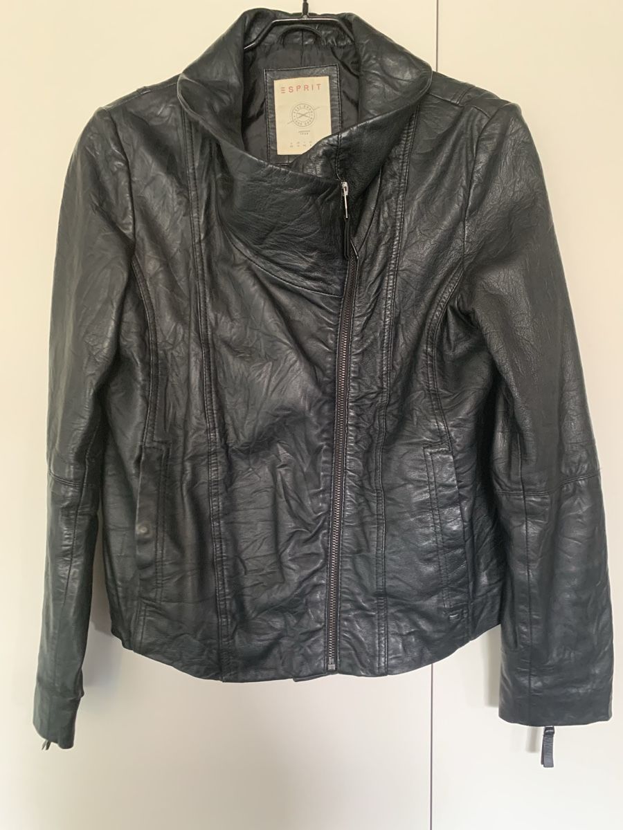 Esprit Giacche: Schicke Esprit Lederjacke, Gr. 38 Schwarz – Usato da Aathal-Seegräben venduto da Squiki 2