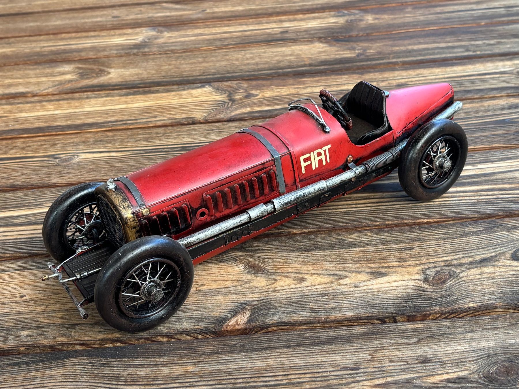 Fiat Modellini d'auto: Deko Fiat Oldtimer-Rennauto – Usato da Lüchingen venduto da Eeizo 6