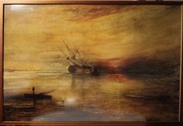 Wandbild mit Rahmen - Stürmisches Meer