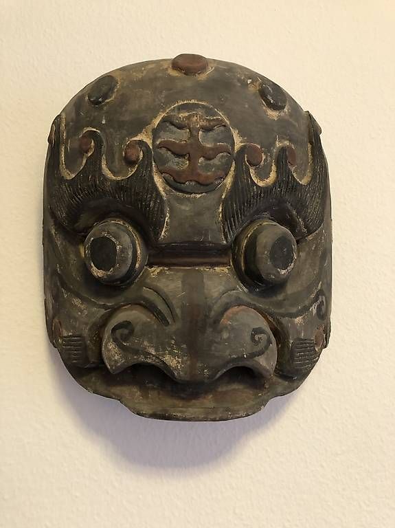 Sonstige Antiquitäten & Kunst: Riesige, antike Maske aus China – Gebraucht aus Basel von Familymusic