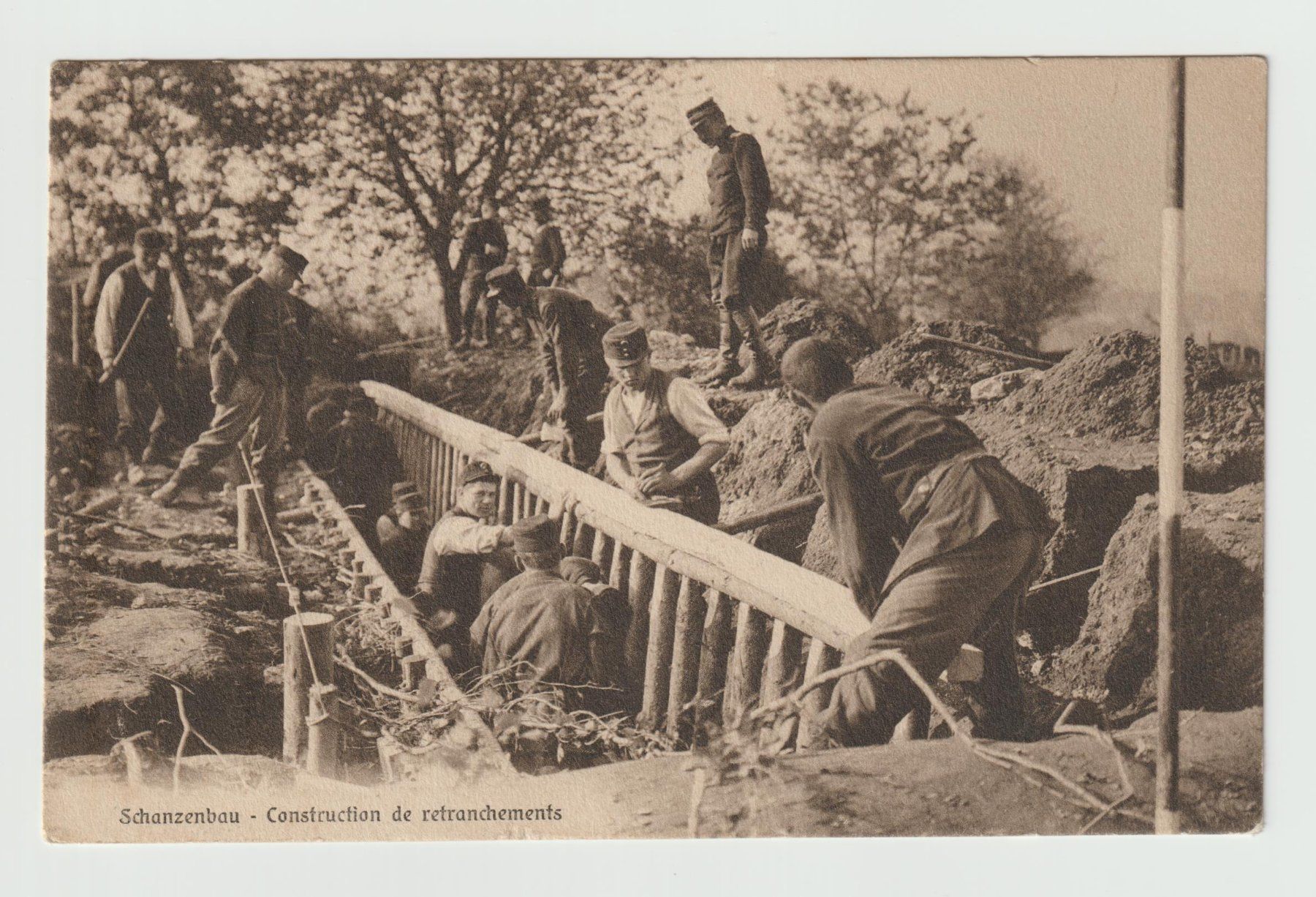 Cartoline postali: PK Schanzenbau – Usato da Siebnen venduto da Fstaehli