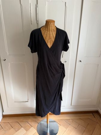 MONKI - Wickelkleid schwarz S