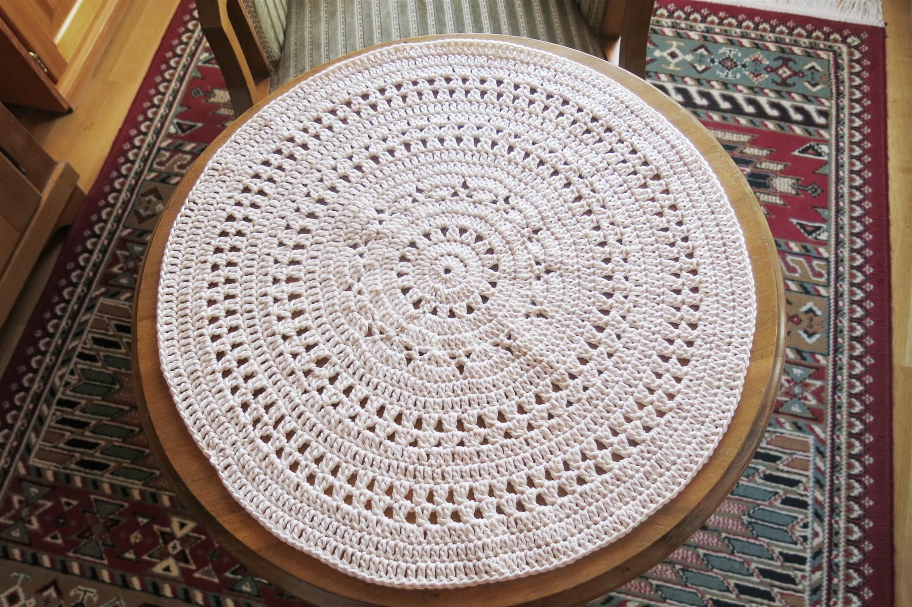 Sottobicchieri: Läufer,Teppich, Untersetzer, rund, ecru / ca 45cm – Nuovo (secondo la descrizione) da Schaffhausen venduto da Espressoo7 3