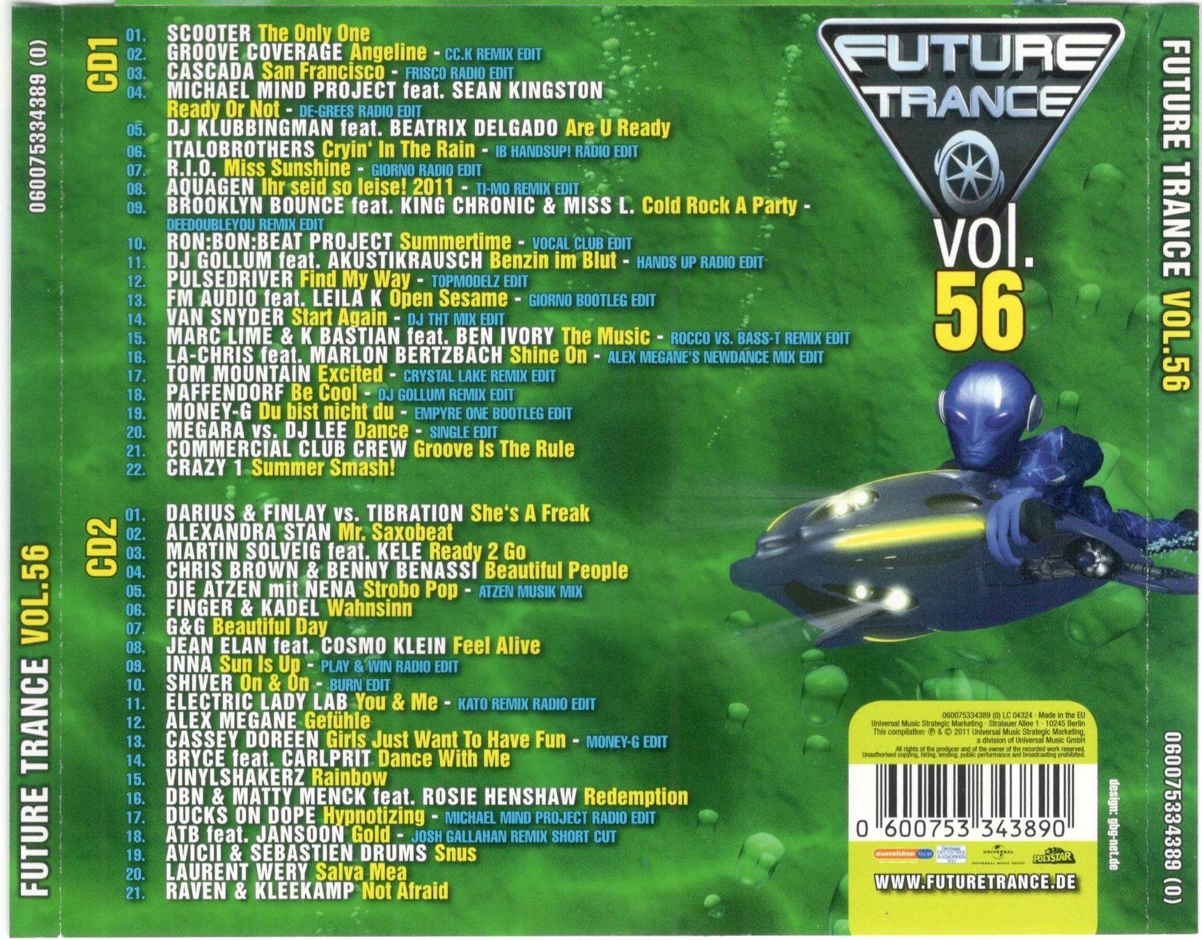 CD: Future Trance Vol.56 Doppel CD – Usato da St. Margarethen TG venduto da ursk10 1
