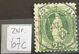 Sbk 67C Vollstempel Reinach Aargau Liebhaberpreise