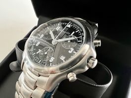 HELVECO Quartz Chronograph Date (ETA), 40mm, Black dial