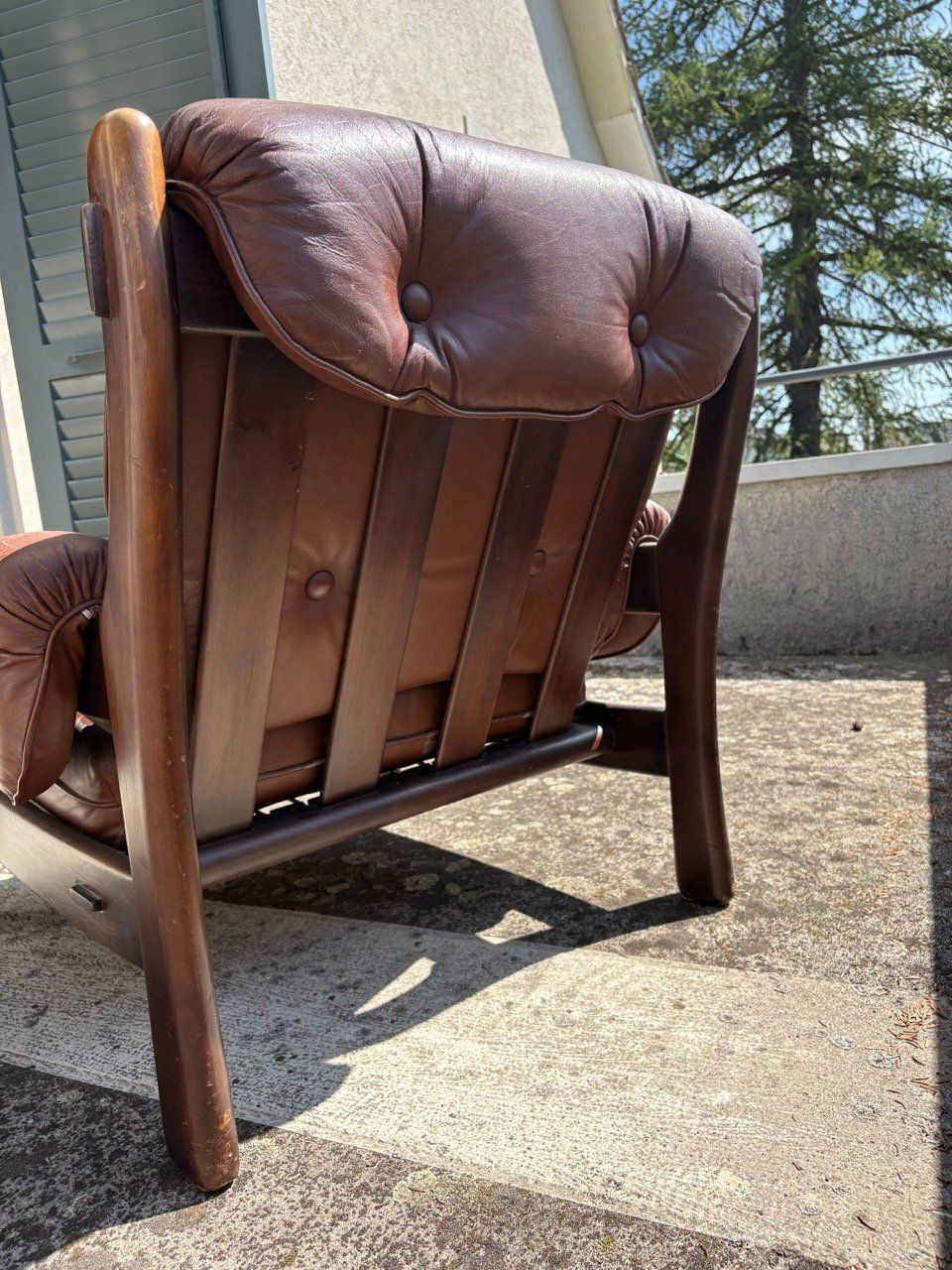 Sessel: Mid-Century Ledersessel – Gebraucht aus Ins von ab_80 8