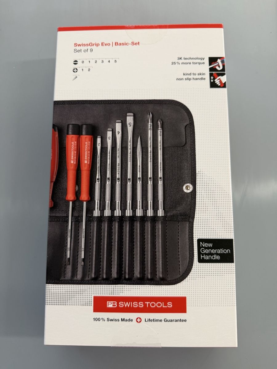 PB Swiss Tools Tous les outils: PB Swiss Tools SwissGrip Evo Basic Set 9 pcs PB38215.CBB – Neuf avec emballage d'origine à Lausanne par OFFICINA.shop