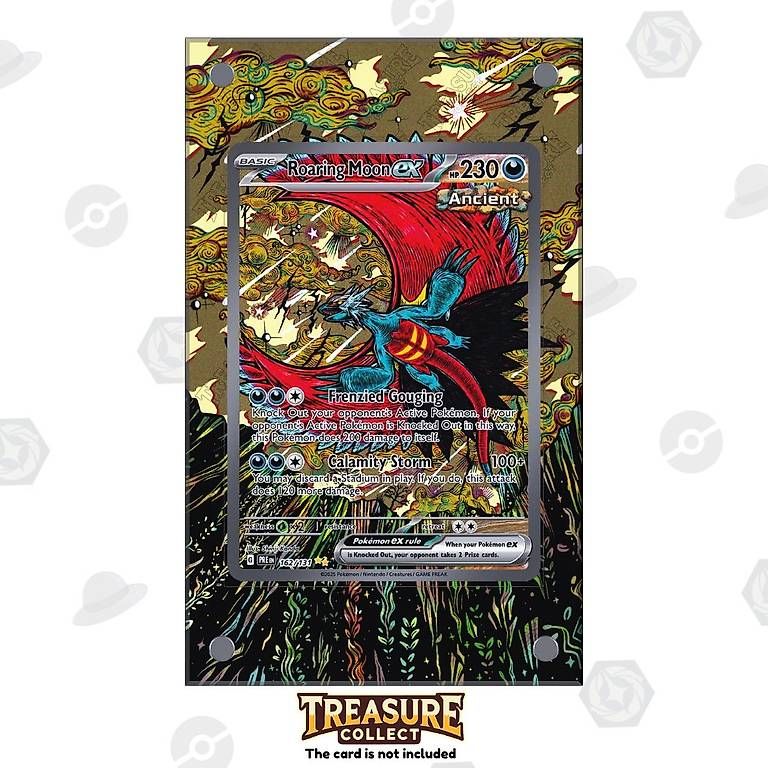 Pokémon Carte collezionabili: Roaring Moon ex 162/131- Pokémon Extended Artwork Display – Nuovo e nell'imballaggio originale da Canobbio venduto da TreasureCollect