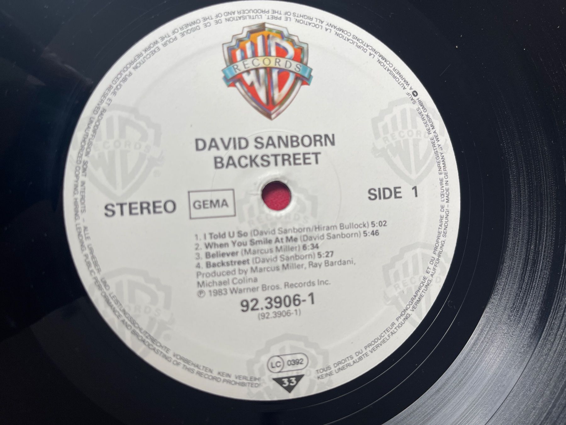 Schallplatten: A551/David Sanborn - Backstreet – Gebraucht aus Frutigen von Philippe_jsp 2