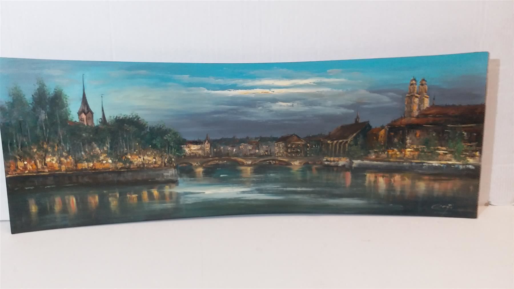 Dipinti: Corti "Zürich bei Nacht" Oelgemälde – Usato da Zürich venduto da Galerie-Kunst