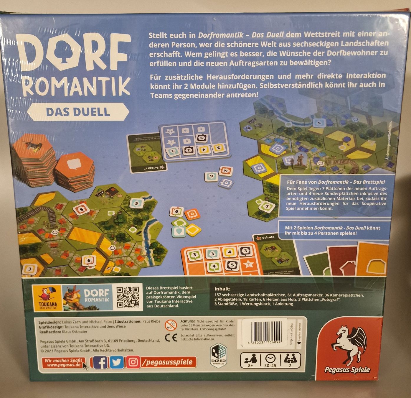 Pegasus Spiele Giochi: Dorf Romantik: Das Duell  Brettspiel Neu – Nuovo e nell'imballaggio originale da Oberuzwil venduto da aseinkaufswelt 1
