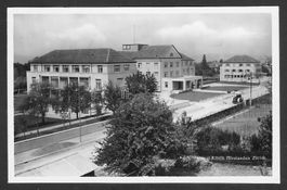 Zürich Privat-Klinik Hirslanden mit Baumaschine