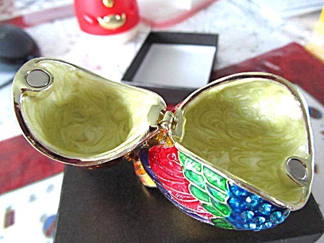 Figuren: Pillen/Schmuck Dose - gr. EULE Messing/Strass - Traum! – Neu (gemäss Beschreibung) aus Goldach von bonnyrio 4