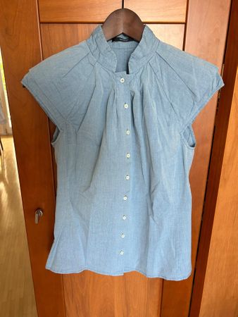 Elegante Designer-Bluse von windsor. 100% Baumwolle, Gr. 36