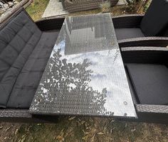Gemütliche Polyrattan Gartenlounge inkl. Kissen