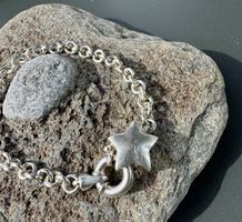 Sterling Silber Armband mit Sternverschluss ⭐