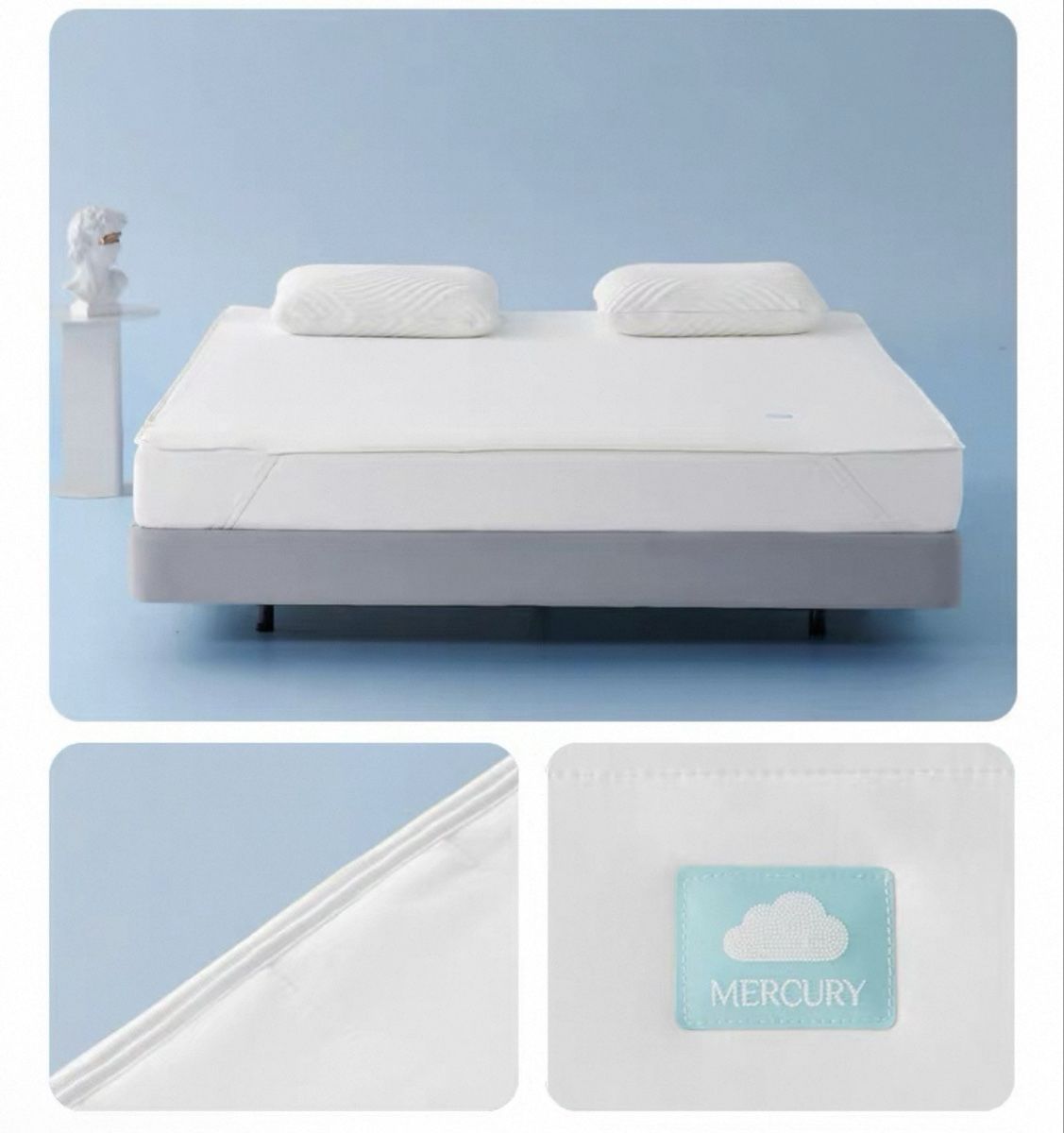 Bettwäsche: Mercury Mattress Topper/Protector White Breathable Soft – Neu (gemäss Beschreibung) aus Dübendorf von zhe_69pd 2
