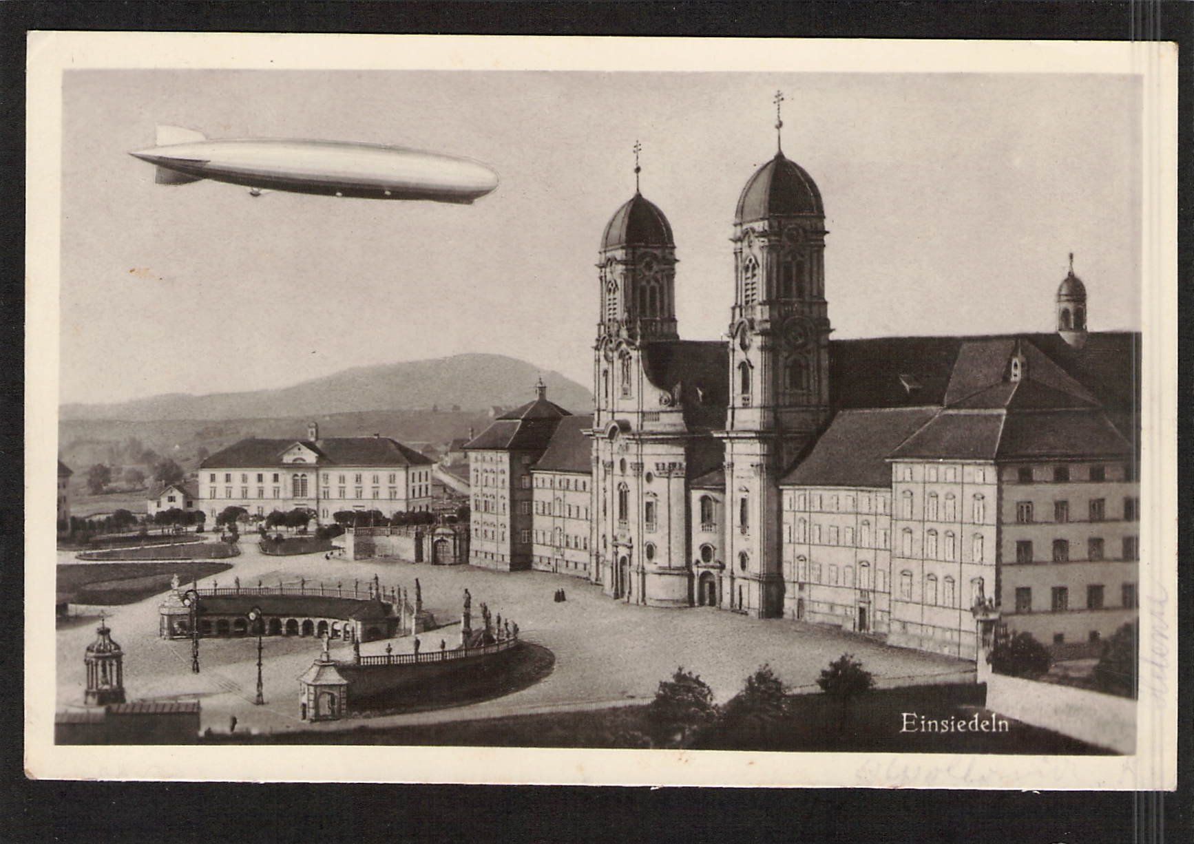 Ansichtskarten: #Einsiedeln SZ , Zeppelin , gel. 1932 – Gebraucht aus Reichenburg von Pipo-67