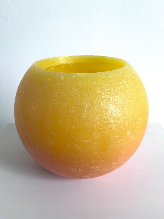 Rapswachskerze Orange im XL WECK®-Glas mit ätherischem Öl main image 1