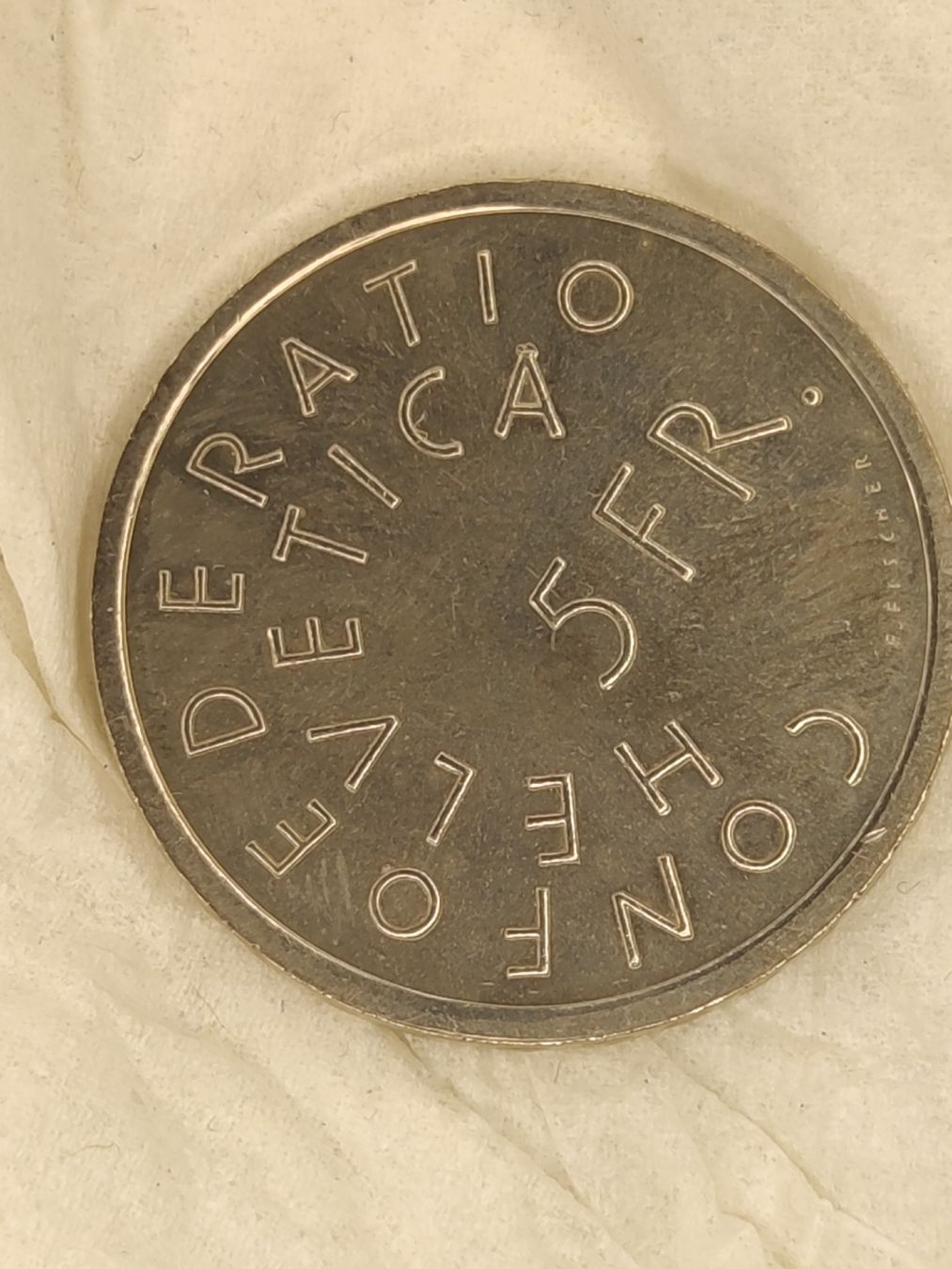 Tutti le monete: Gedenkmünze Denkmalpflege 5 Fr. – Nuovo (secondo la descrizione) da Igis venduto da rog_6t78 2