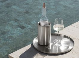 BLOMUS EASY+PEASY 2-teiliges Set Flaschenkühler mit Tablett
