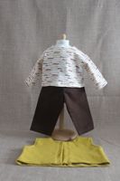 Puppenkleider Gilet/Shirt/Hose Gr. 40cm