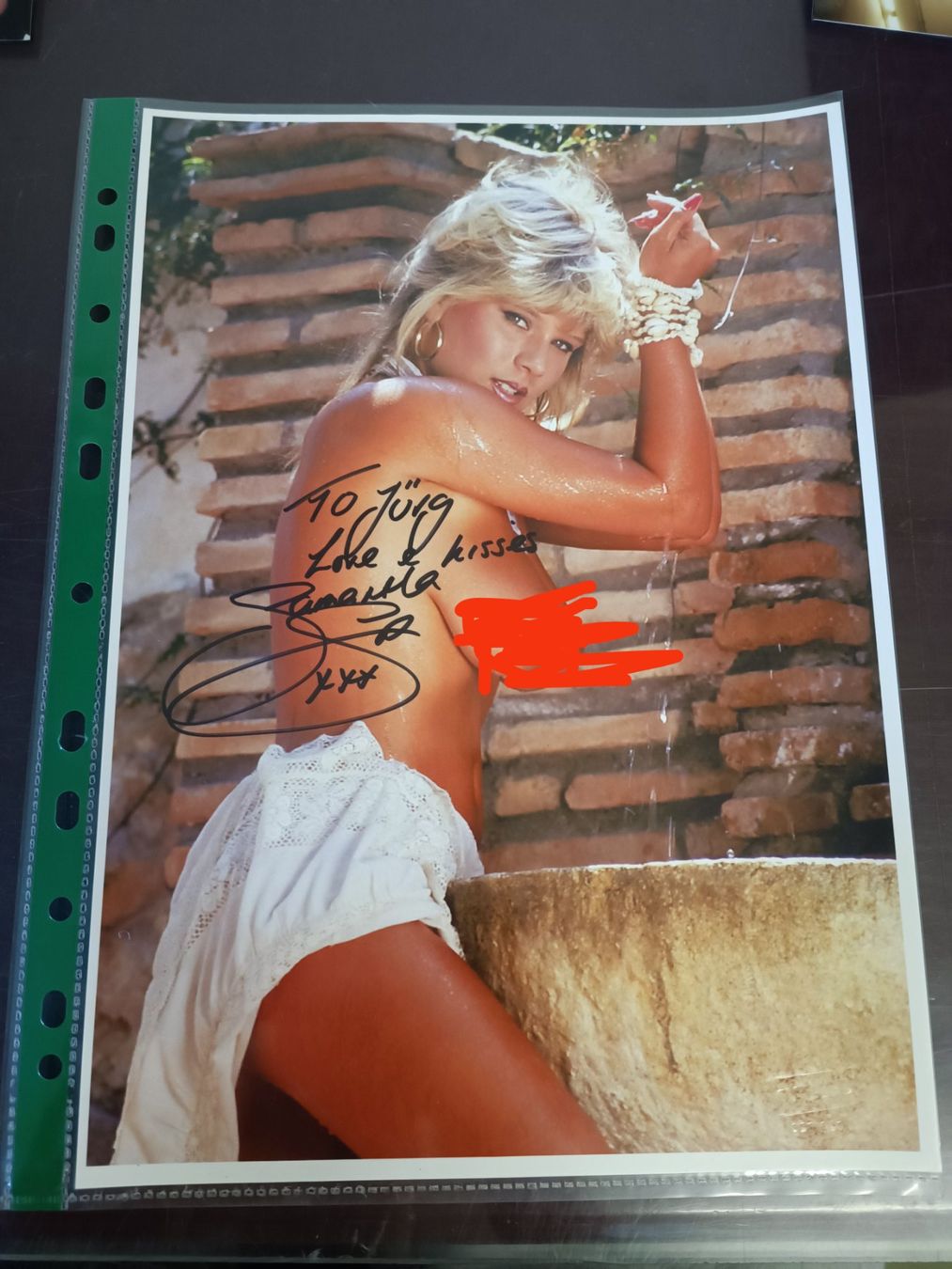 Autografi: Samantha Fox  - handsigniert - 20x30cm – Usato da Menziken venduto da Artographs