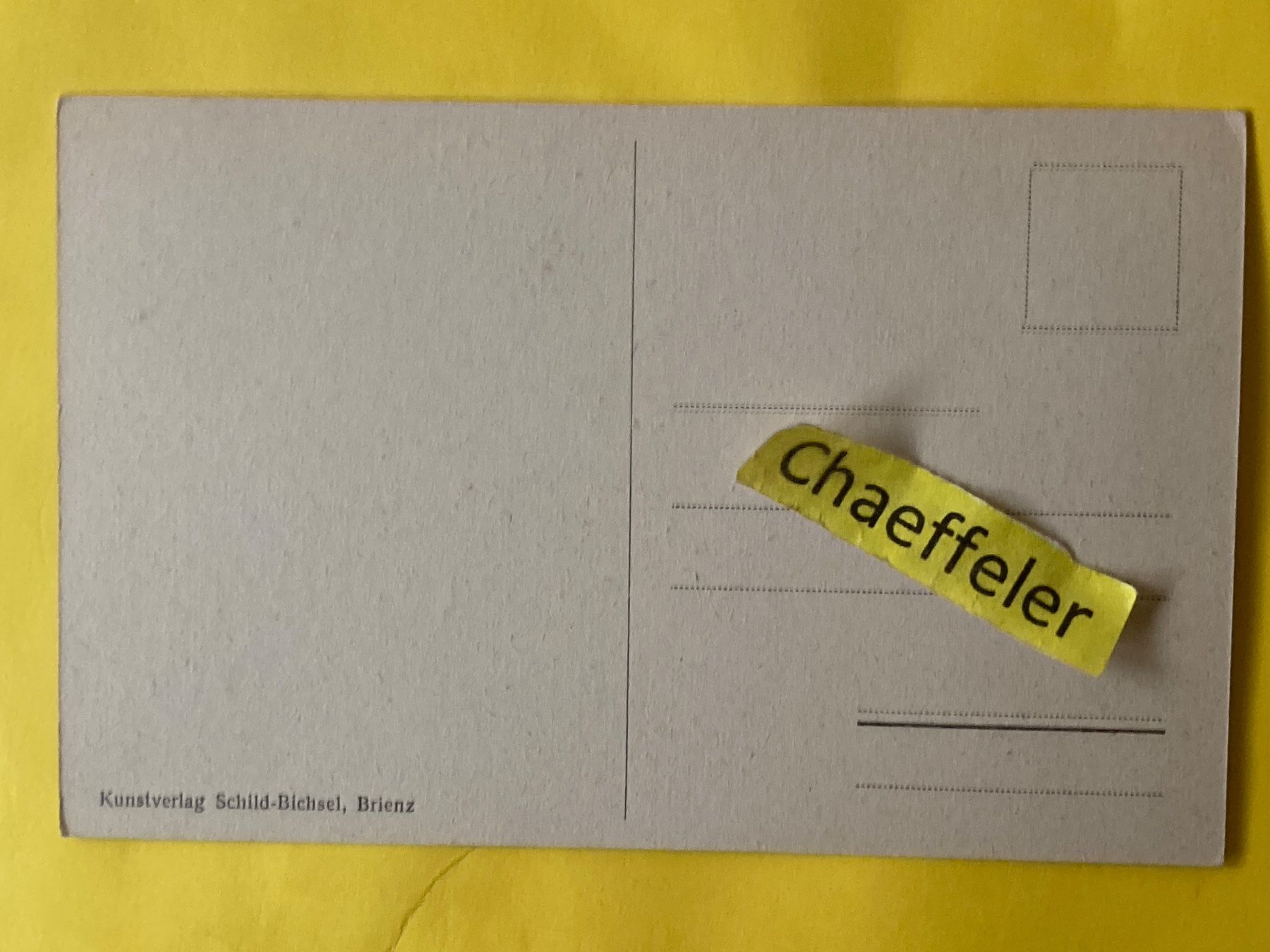 Ansichtskarten: 137 Rosenlaui - Engelhörner – Gebraucht aus Zürich von Chaeffeler 1