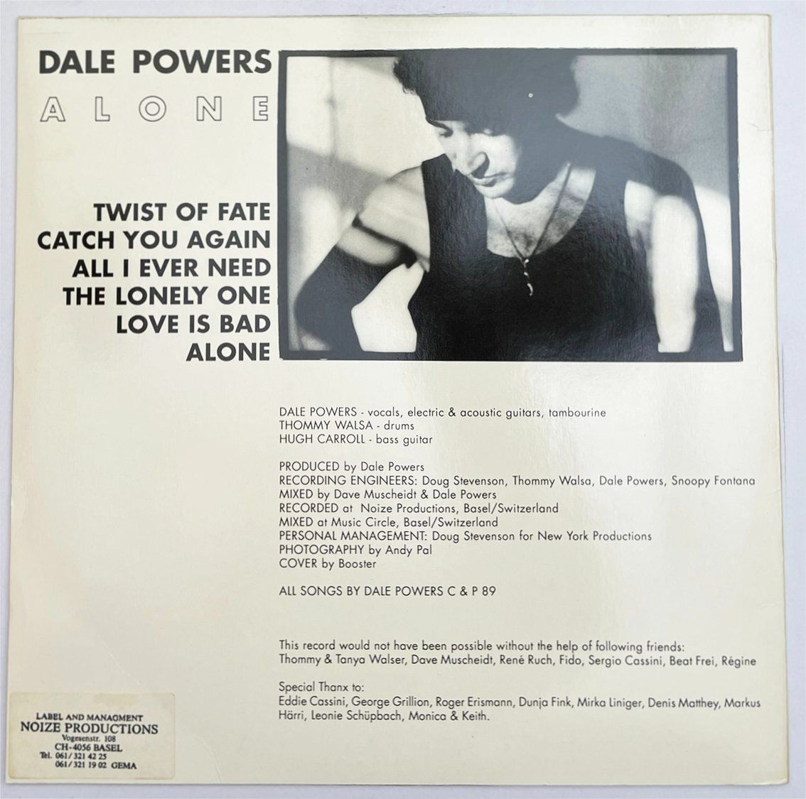 Dischi in vinile: LP: DALE POWERS - Alone (CH Pressung) – Nuovo (secondo la descrizione) da Frenkendorf venduto da Yard-Sale-2000 1