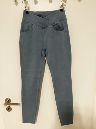 Halara Arbeitsleggins aus elastischem Strick-Denim Gr.S