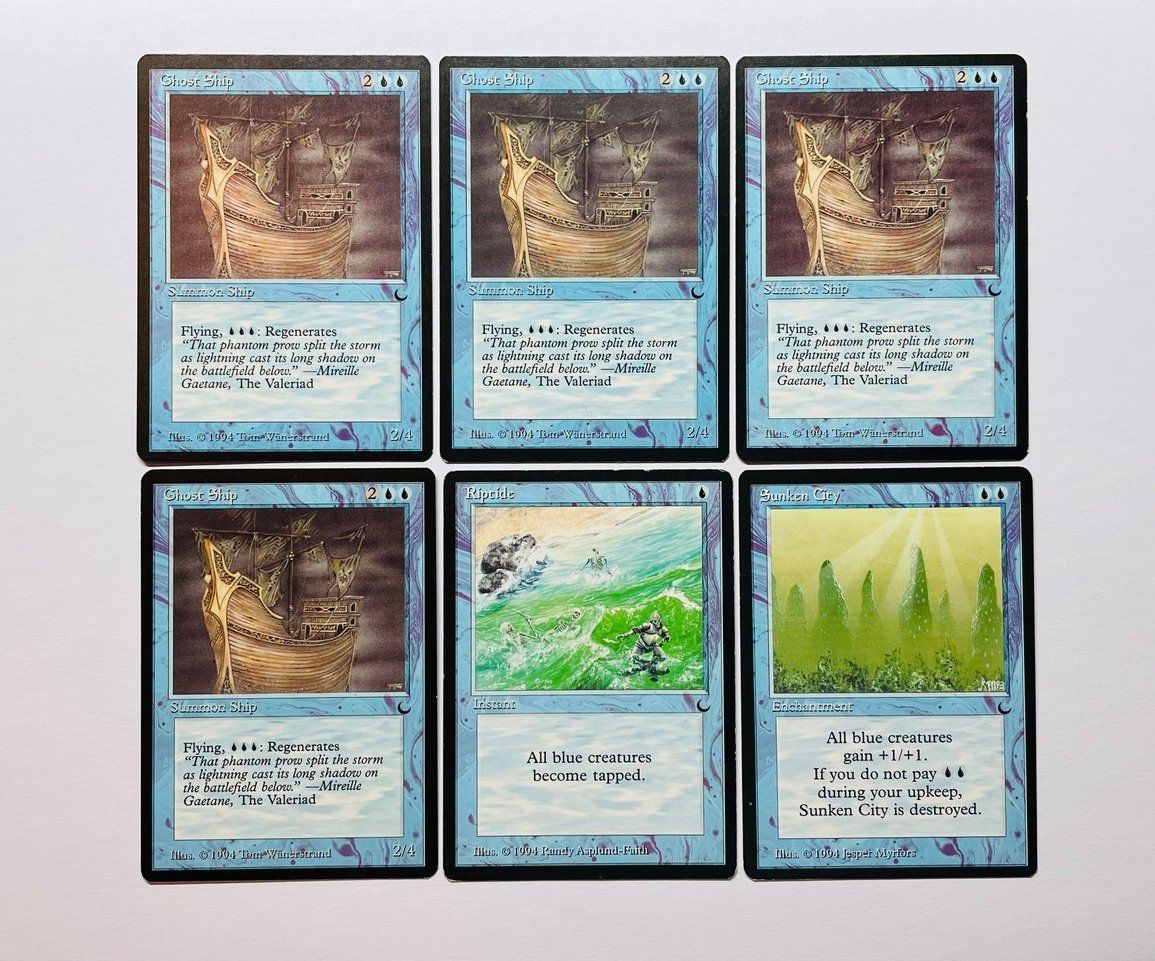 Magic The Gathering Carte collezionabili: Magic The Gathering Common Blau 16x The Dark – Usato da Duggingen venduto da nad_6yzh 3