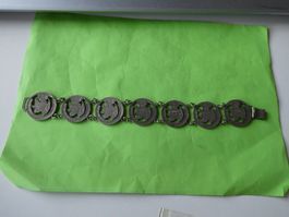 Chile 1921-39, Schmuckkette mit 20-Centavos-Münzen
