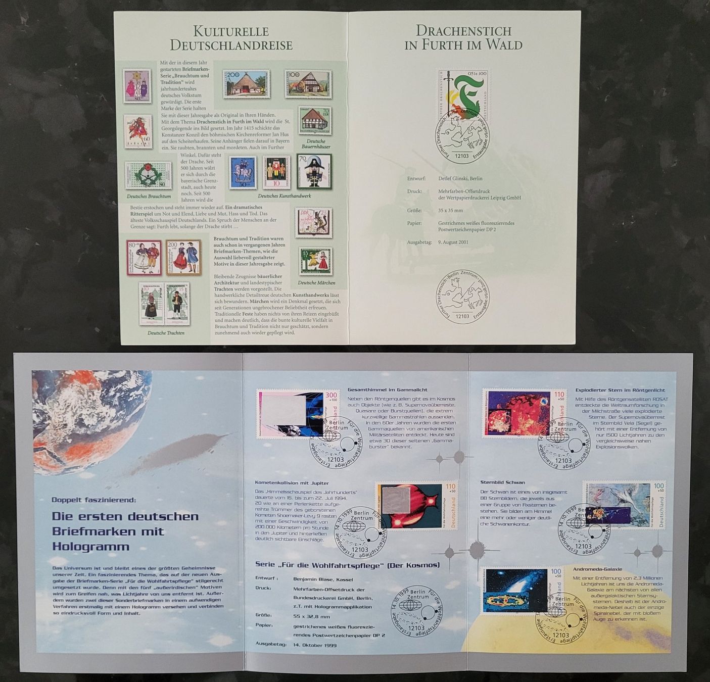 Tutti i francobolli: 10 Erinnerungsblätter der Deutschen Post – Nuovo (secondo la descrizione) da Castione venduto da Rx-stamps 5