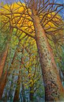 Original: Baum im Herbst, Mixed Media auf Leinwand, 70x110cm