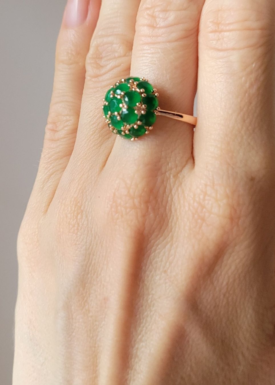 Anelli: Bague avec émeraude synthétique – Usato da Bernex venduto da Dariafr 8