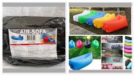 Ausverkauf AIR-SOFA Luftsofa aufblasbar schwarz