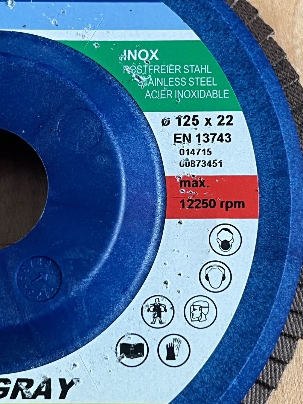 Bosch Tutti gli attrezzi: SIA blue line INOX Fächerscheiben 125mm. PL A2 – Nuovo (secondo la descrizione) da Heerbrugg venduto da ProBau-Liq 3