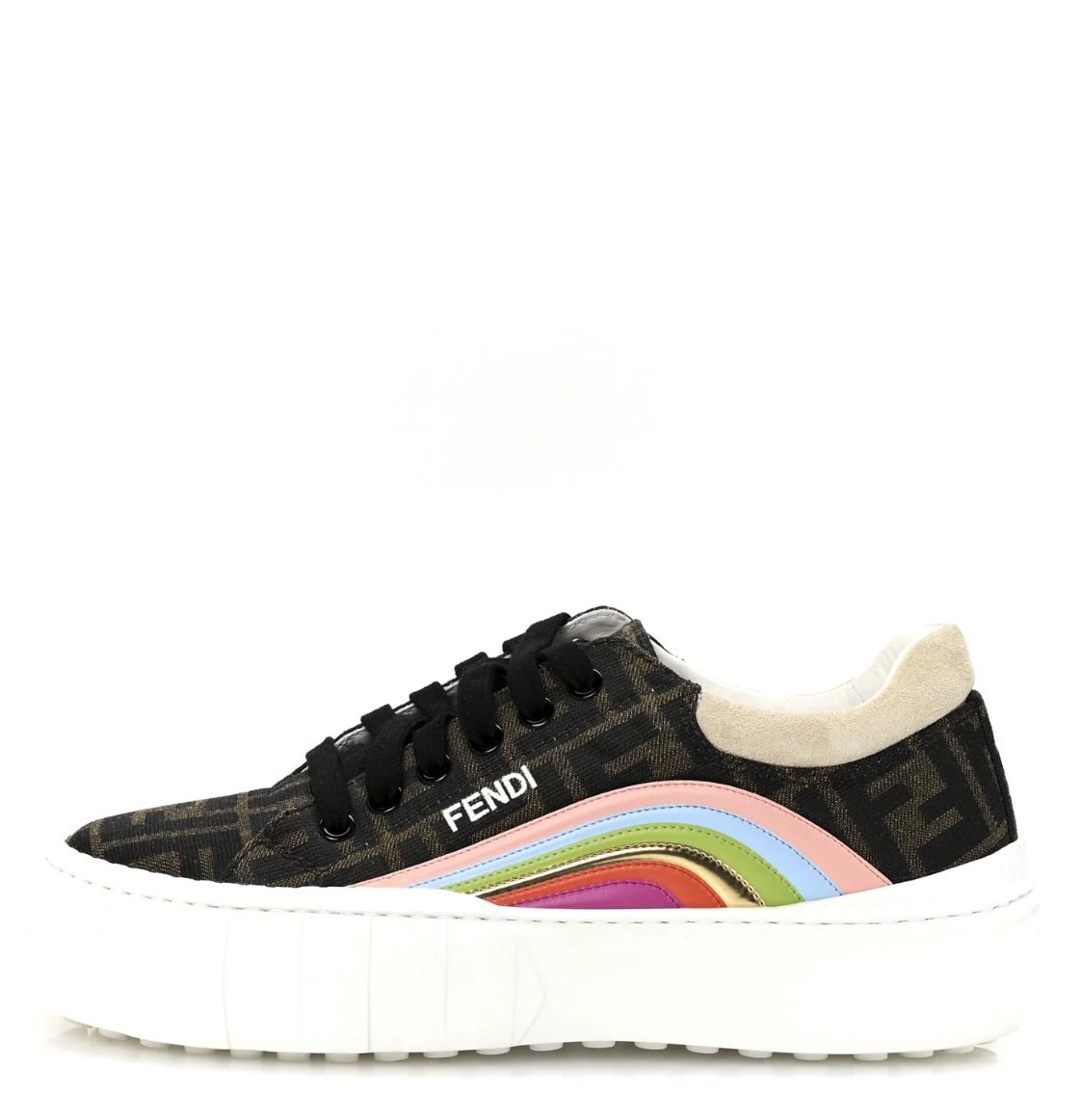 Fendi Scarpe da donna: Fendi Sneaker Fabric Jacquard FF Rainbow, GR. 38 – Nuovo (secondo la descrizione) da Grindel venduto da tsc_hb9b 4