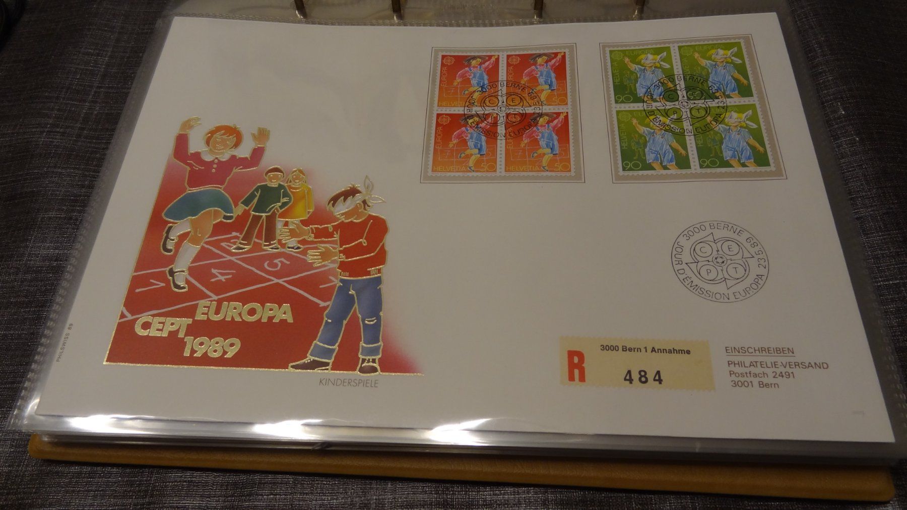 Tutti i francobolli: FDC 1989 Luxusbrief Europa – Usato da Olten venduto da pechsisa1