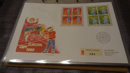 FDC 1989 Luxusbrief Europa