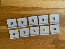 10 Stk. Kederöse für Kederschiene 5/6mm - 7/8mm